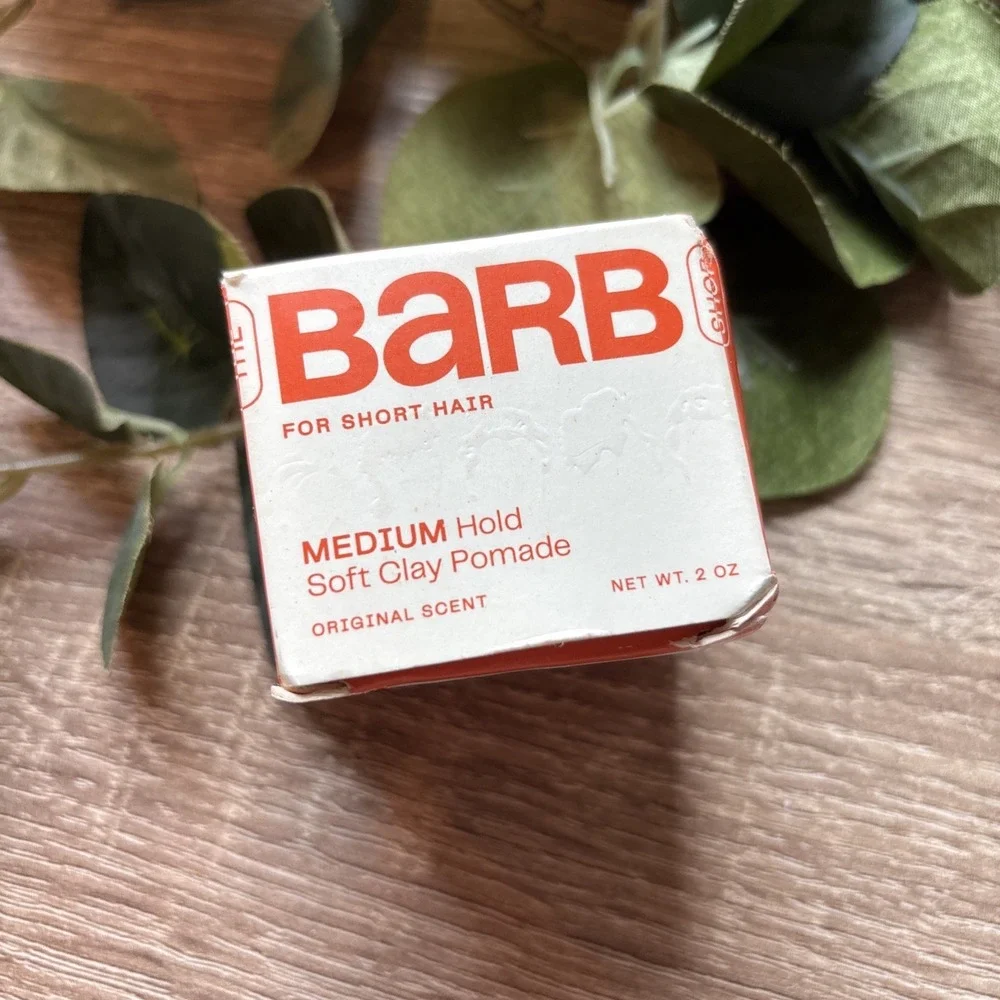 Barb Soft Clay Hair Pomade For Women And Men - Medium Hold, Natural Finish 2oz.